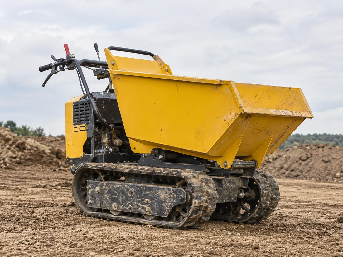 Motocarriola in azione in un cantiere fiorentino